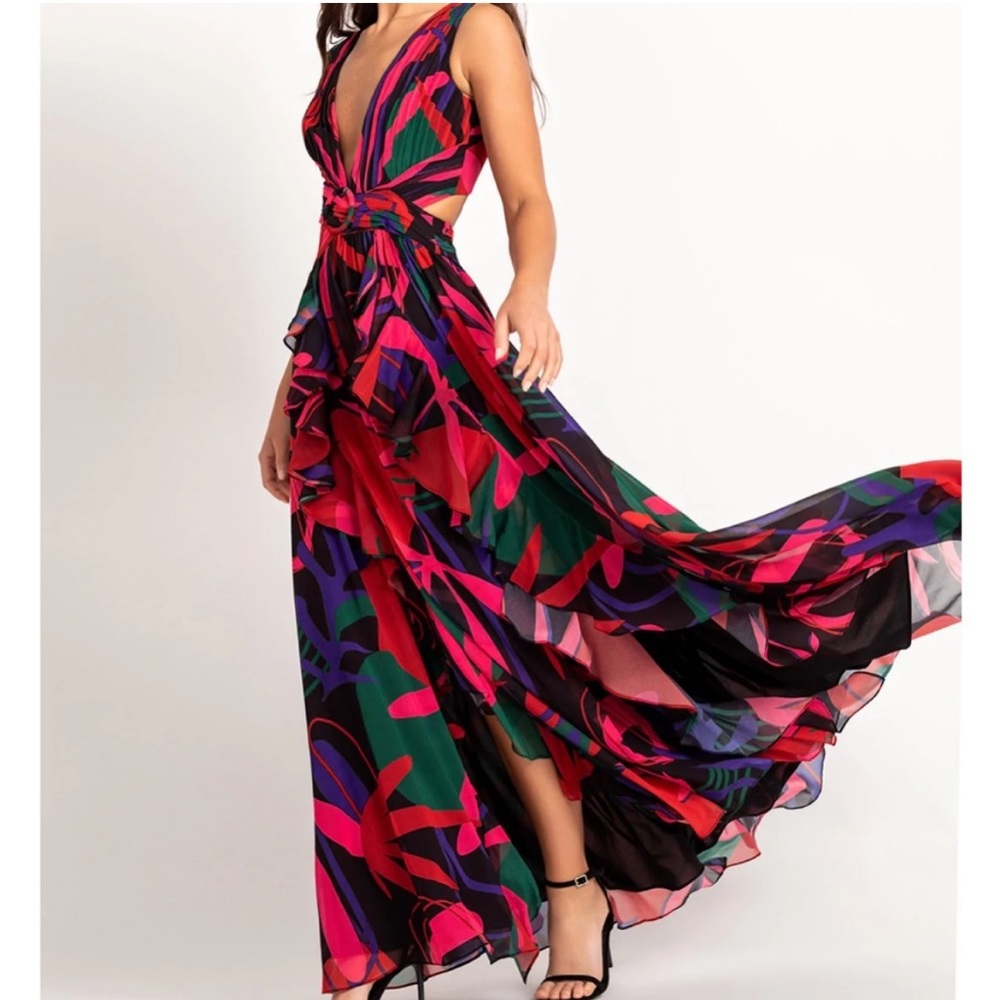 Patbo Rio Cut-Out Maxi Dress in excellent condition like new.